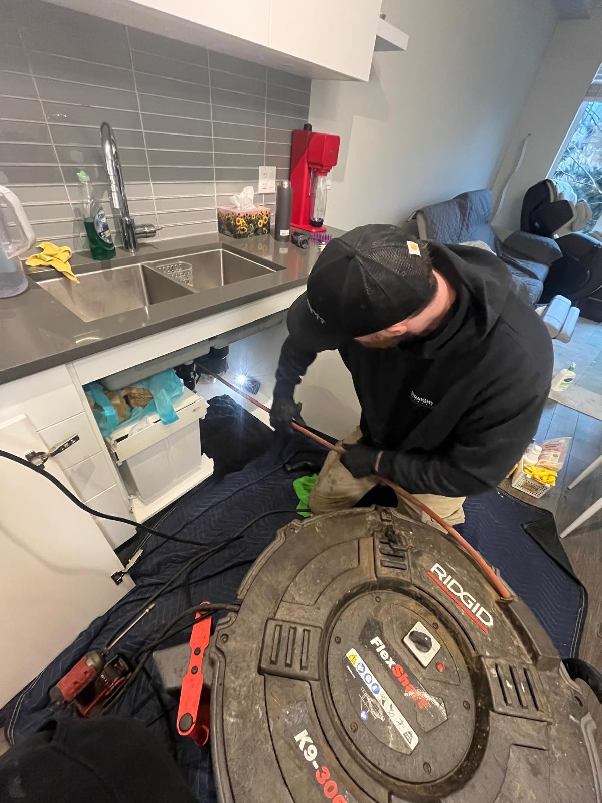 Blockage grease buildup — commercial plumbing in Vancouver