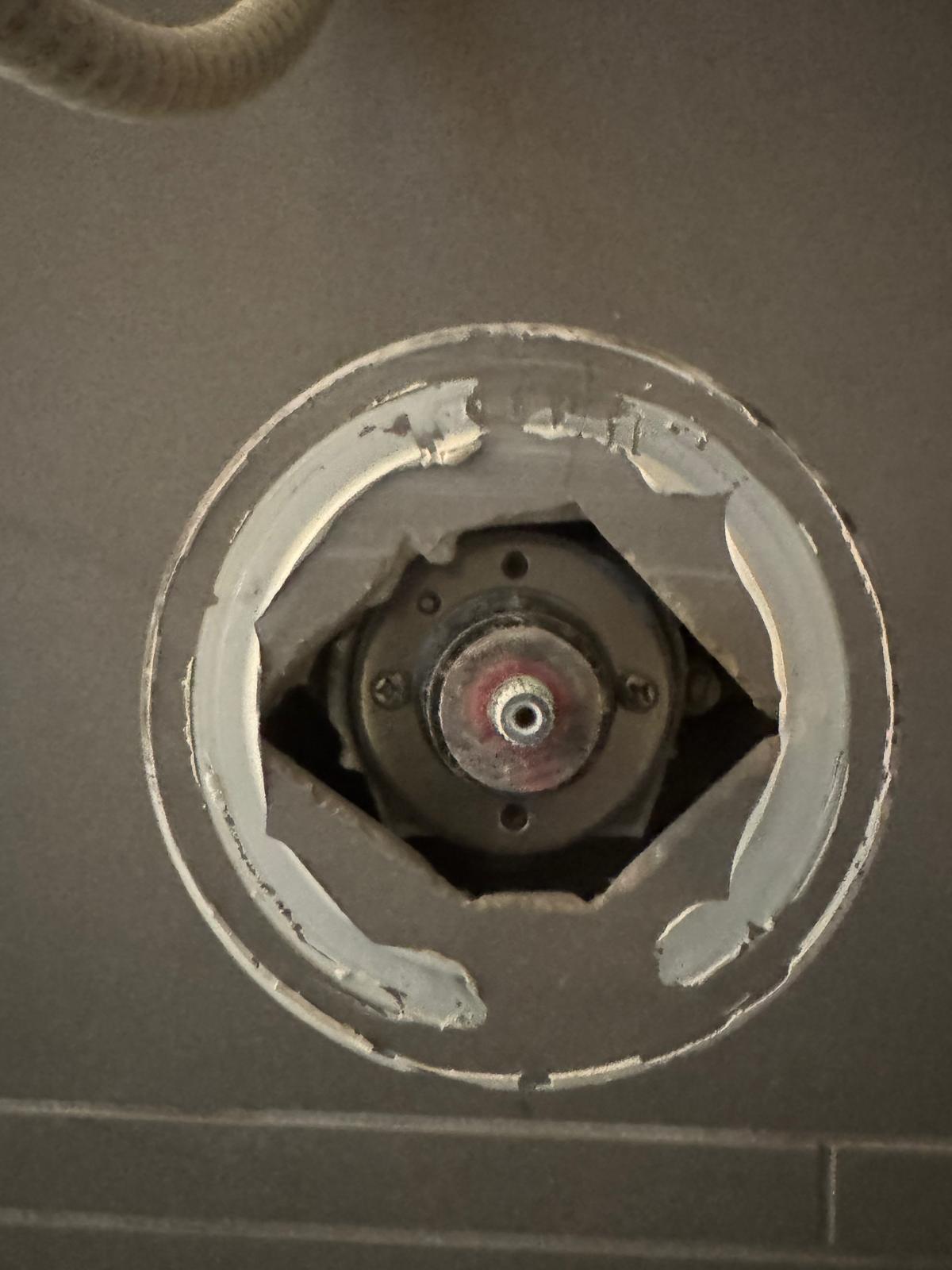 Completed shower repair after tile cut and valve replacement in Langley for drain cleaning