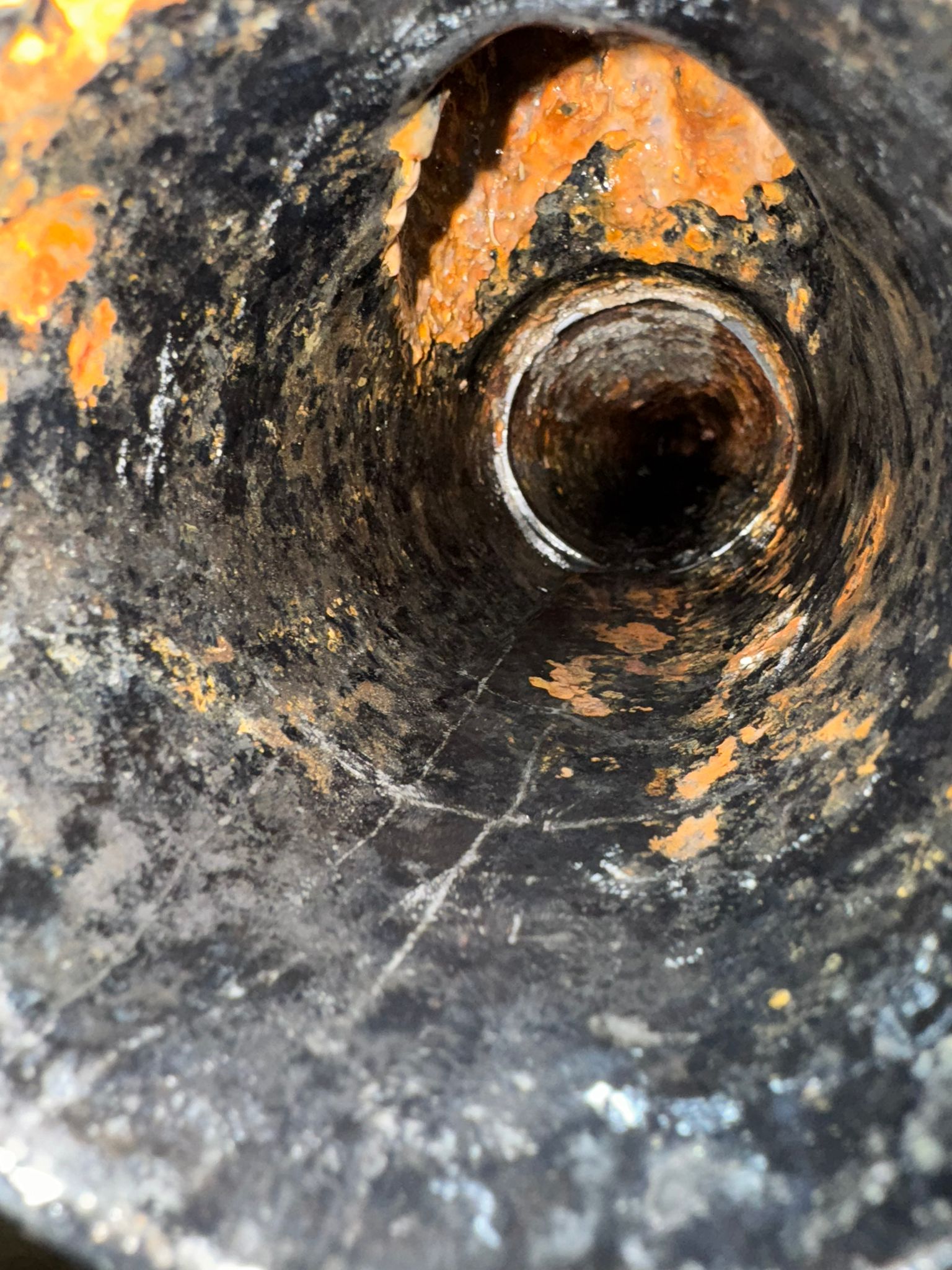 Hydro flushing kitchen drainage line during commercial plumbing maintenance in Richmond
