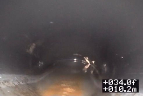 delta factor drain camera insepction belly in pip