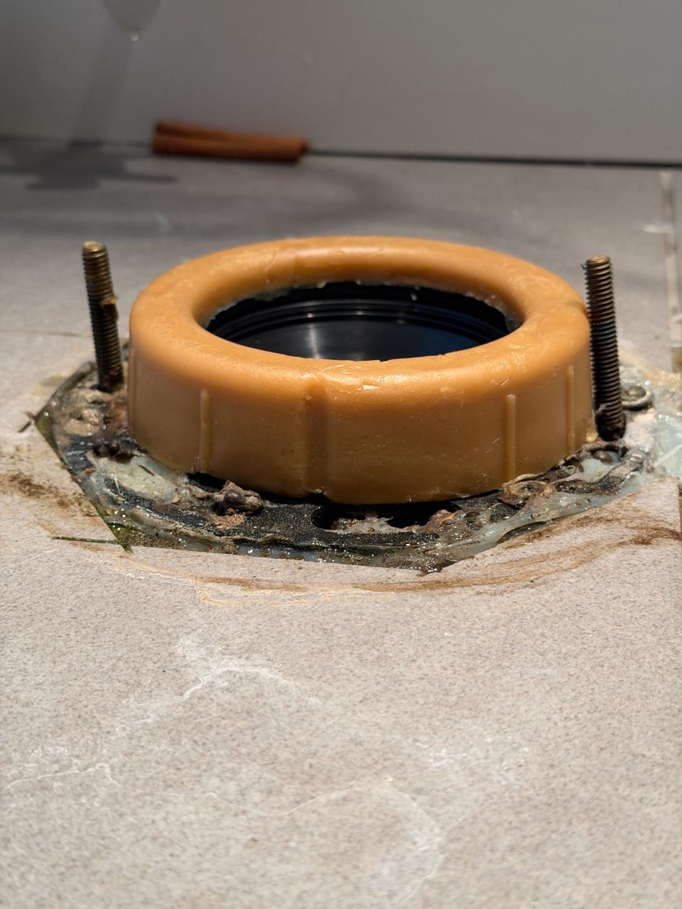 North vancouver condo new thicker wax seal on flange